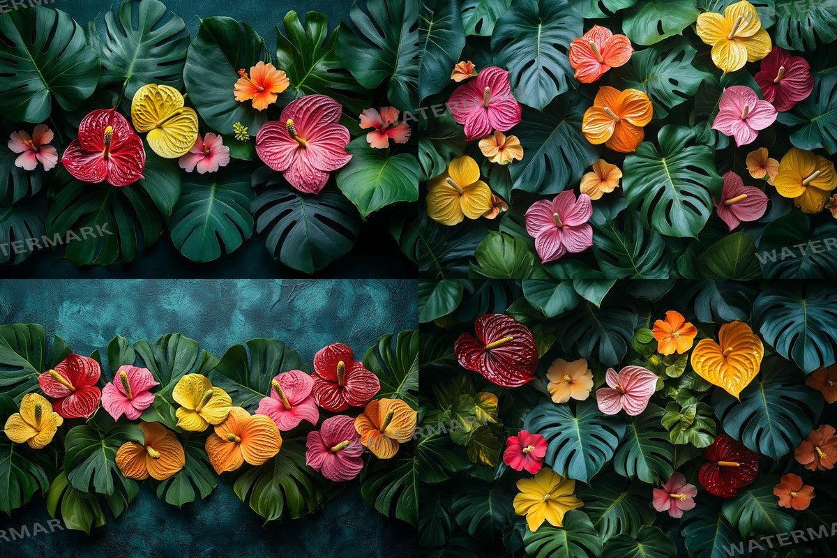 Tropical Jungle Escape Backdrops for Digital Art Photography - Warm Aesthetic PNGs 00x00px - Perfect for Artists Designers  Hobbyists