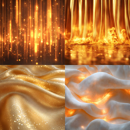 Golden Silk Curtains Digital Backdrop, Luxurious Photo Background, Portrait Photography, Wedding, Elegant Fabric Drapes, Images