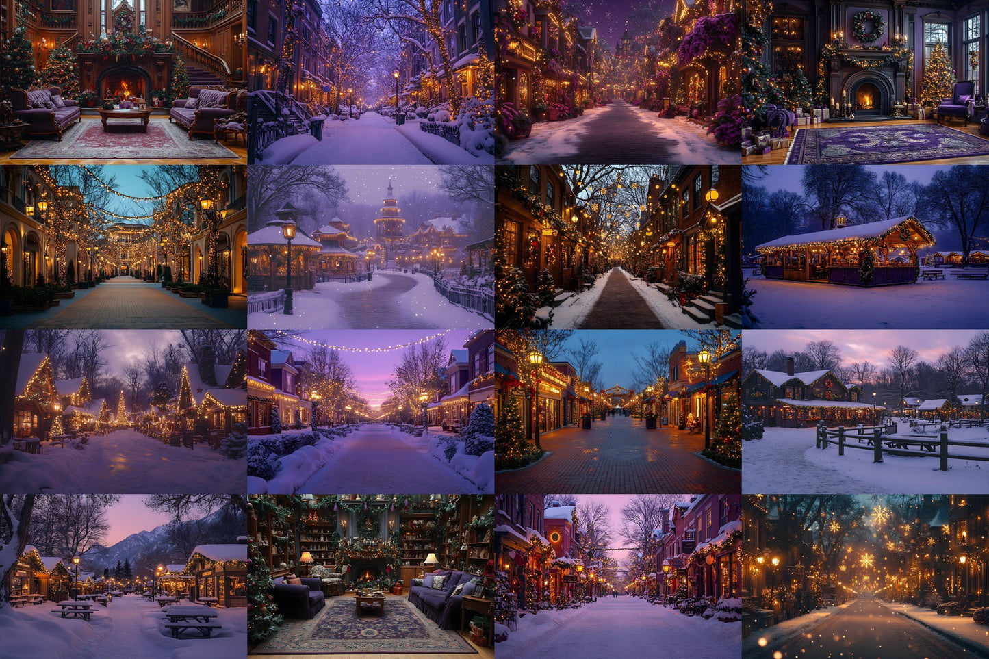 Purple Christmas Backdrops, Christmas Background, Digital Christmas Wallpapers, Photoshop, Photography Backdrops - 3:2 Ratio