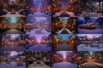 Purple Christmas Backdrops, Christmas Background, Digital Christmas Wallpapers, Photoshop, Photography Backdrops - 3:2 Ratio