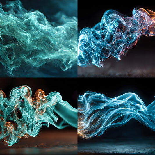 Blue Smoke Photography Backdrop Digital Download, Abstract Background for Portraits, Artistic Photo Overlays, Moody Fine Art Photography