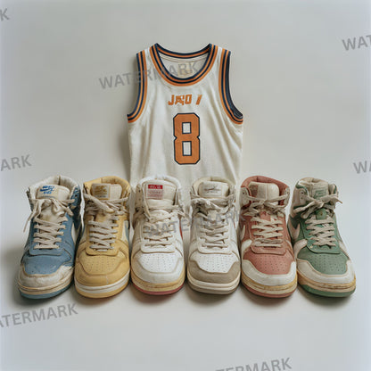 Basketball Photo Backdrop, Sports Photography Background, Worn Shoes Digital Backdrop, Athlete Portrait, Sports Theme, Action Shot Prop