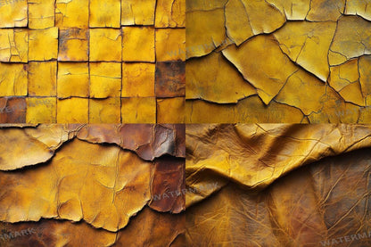 Weathered Yellow Leather Backdrops for Photoshop - 4Warm Textures 00x00px