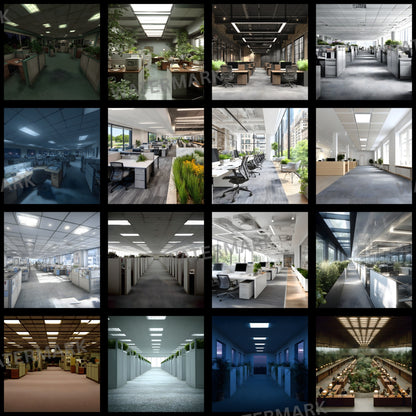 Office Cubicle Digital Backdrop, Corporate Background, Professional Headshot Photography, Virtual Meeting Background, Zoom Call, Modern Workspace