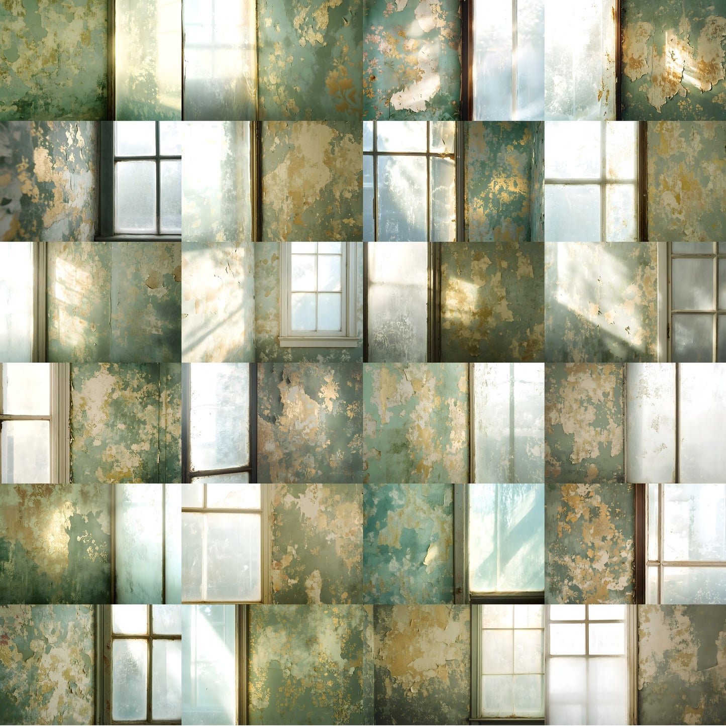 Worn Vintage Wallpaper Digital Backdrop, Diffused Light Photography Background, Photo Booth Prop, Textured Paper Photography Backdrop