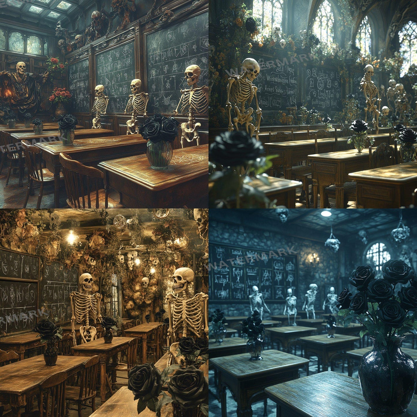 Wizarding School Digital Backdrops - 1High-Res PNGs for Photography 96x96px Commercial Use