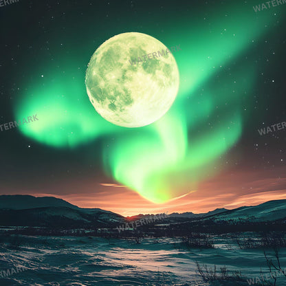 x96px Stunning Aurora Borealis Digital Backdrops for Portrait Photography  Master Photoshop Overlays