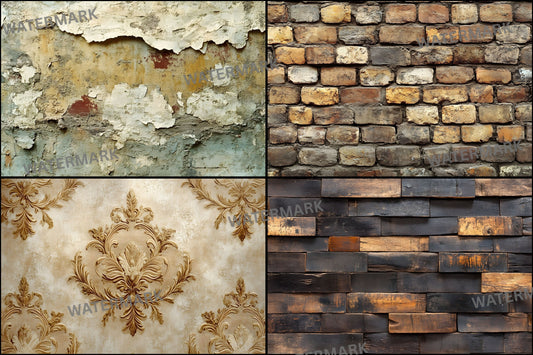 Brown Vintage Textured Wall Digital Backdrop, Photography Background for Portrait, Rustic Photo Booth, Studio Art