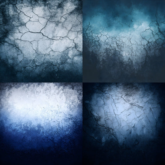 Blue White Dark Photography Backdrop, Moody Portrait Background, Abstract Texture Digital Download, Artistic Photo Booth Prop, Square Format