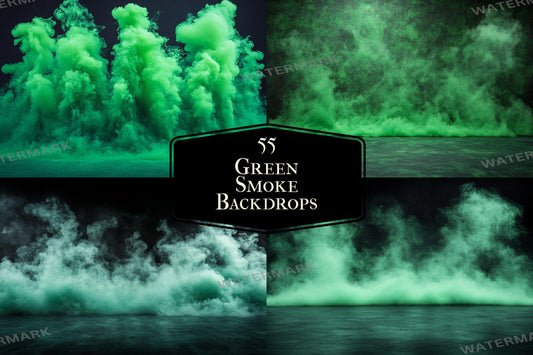 Green Smoke Backdrops, Mystical Fog Overlays, Dreamy Vapor Effects, Eerie Mist Textures, Atmospheric Digital Backgrounds for Creators