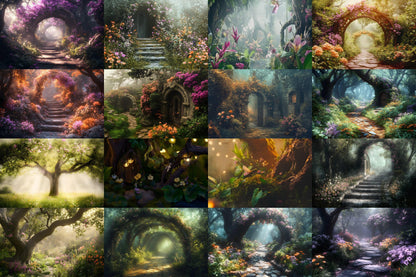 Fairy Woodland Backdrops ��������� Enchanted Paths and Arches - Wedding Backdrops, Maternity Backdrops, Fairytale Backgrounds