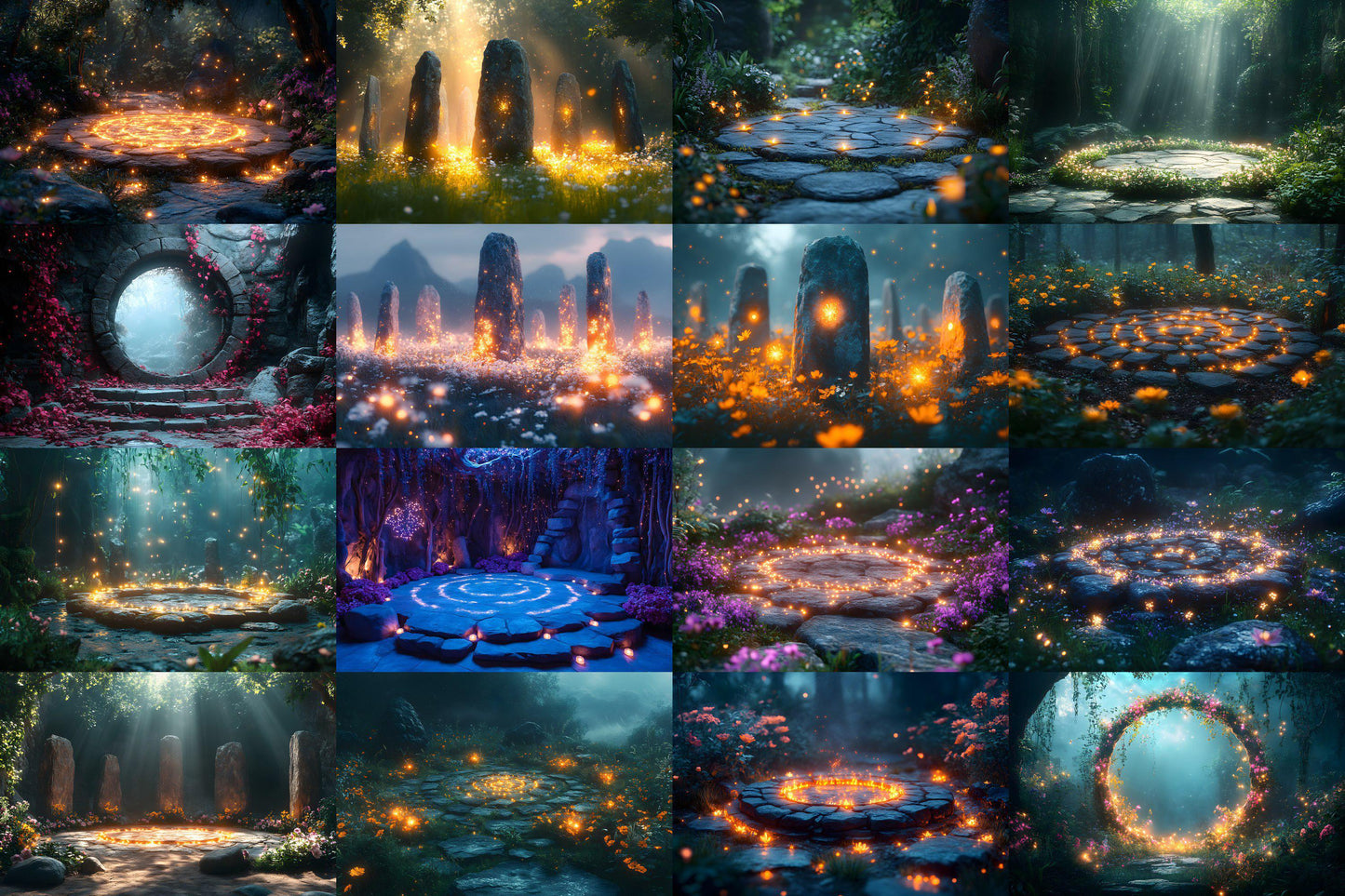 Mystic Fairy Backdrops for Photography, Fantasy Themes, Magical Scenes, and Photoshop Projects - Fairytale Backgrounds