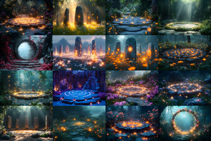 Mystic Fairy Backdrops for Photography, Fantasy Themes, Magical Scenes, and Photoshop Projects - Fairytale Backgrounds