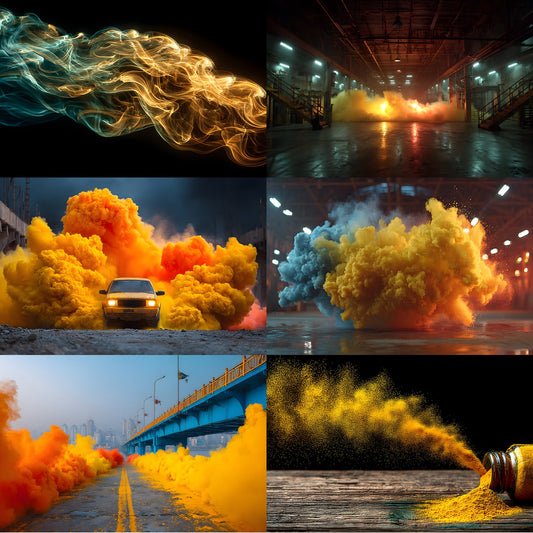 Yellow Smoke Photography Backdrop, Abstract Texture Background for Portraits, Dramatic Fine Art Digital Download, Photo Overlays