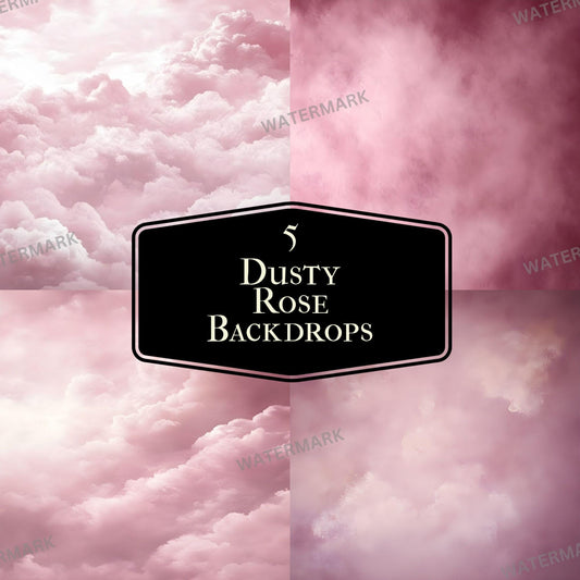Elegant Dusty Rose Digital Art Backdrops for Photography Overlays  Composites - 96x96 px 11 Ratio