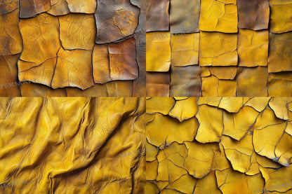 Weathered Yellow Leather Backdrops for Photoshop - 4Warm Textures 00x00px