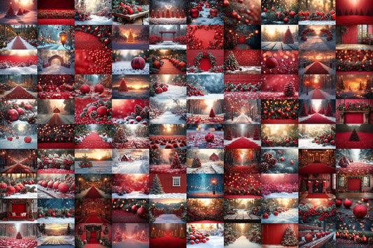 Warm Christmas Outdoor Scene Backdrops PNG Set for Digital Artists  Photographers - 00x00px Commercial Use - Cozy Holiday Aesthetic