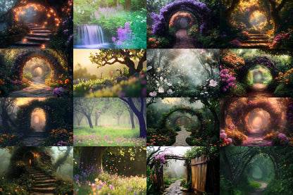 Fairy Woodland Backdrops ��������� Enchanted Paths and Arches - Wedding Backdrops, Maternity Backdrops, Fairytale Backgrounds