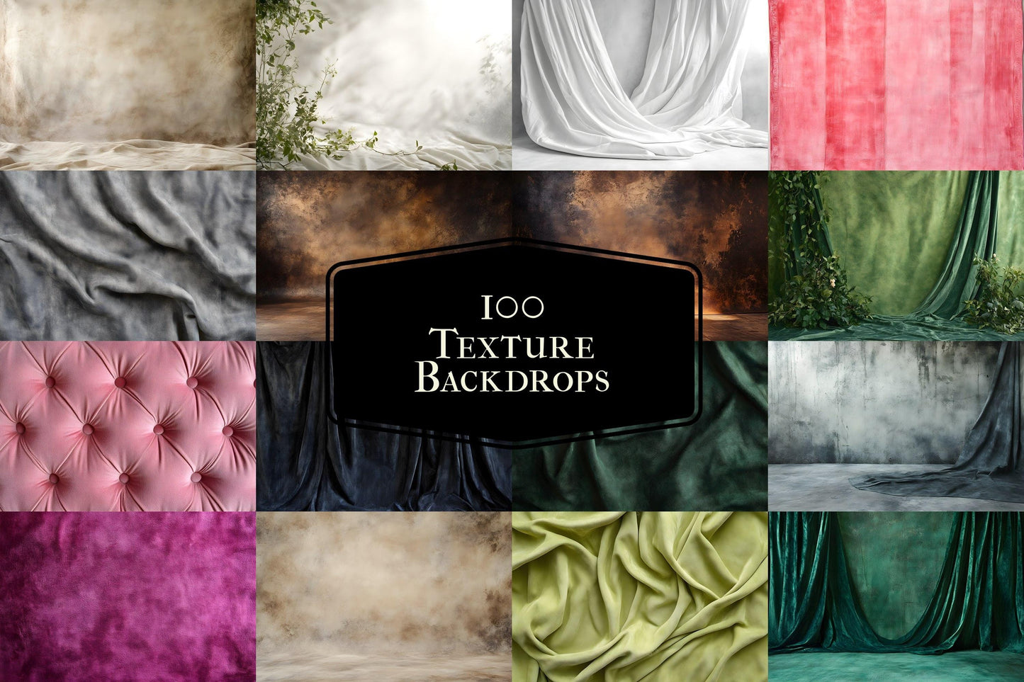 Texture Photography Backdrops, Fabric Backgrounds, Digital Textures for Photoshop, Studio Backdrops, and Draped Overlay PNGs