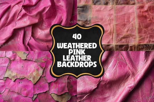 Weathered Pink Leather Backdrops for Photography Overlays  Warm PNGs for Artists  Designers  00x00px