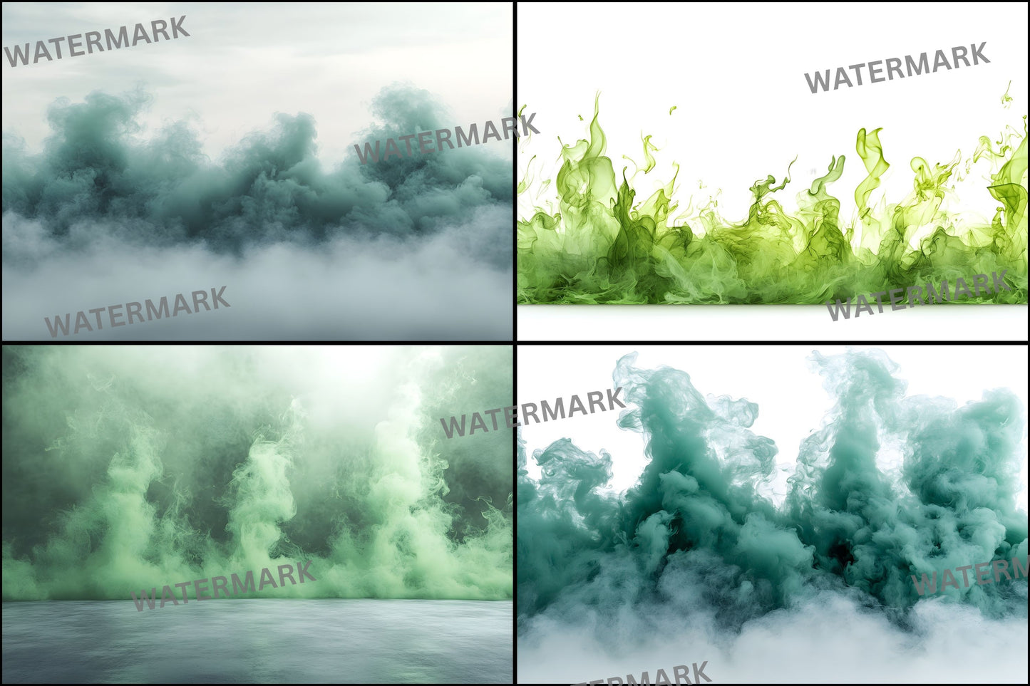 Green Smoke Sports Photography Backdrop, Digital Background for Athlete Portraits, Action Scene Photo Overlay, Sports Team Photo