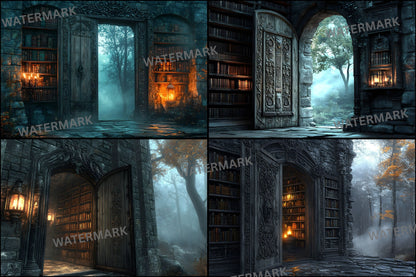 Weathered Carved Wood Door Digital Backdrop, Photography Background, Rustic Texture, Fine Art Photography