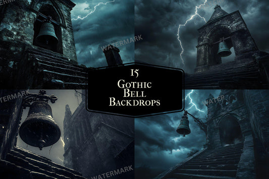 Gothic Backdrops 9Pack - Dark Elegance PNGs 00x00px for Digital Design Projects with Commercial License Available