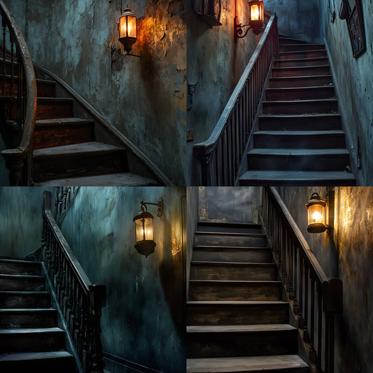 Winding Staircase Digital Backdrop, Photography Background, Fantasy Stairway Photo Prop, Fairytale Scene Setter, Magical Ascent Image