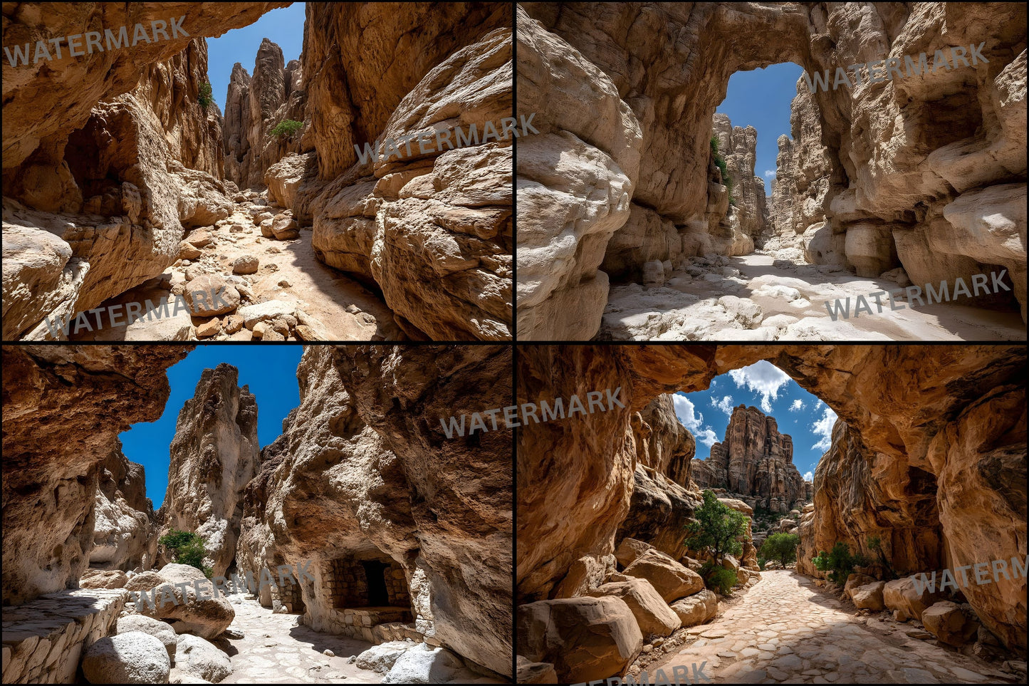 Sun-Bleached Desert Canyon Rocks Digital Backdrop, Photography Background, Scenic Photo Prop, Western Theme, Nature Photography