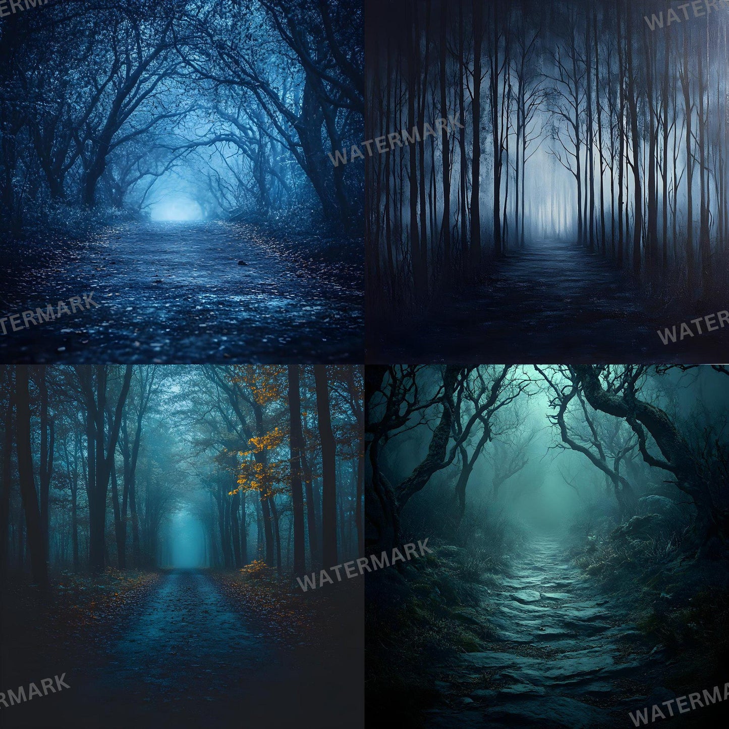 Dark Spooky Backdrops - Master Overlays for Photoshop Composites, Digital Backgrounds for Dark Fantasy, Halloween - Photography Backdrops