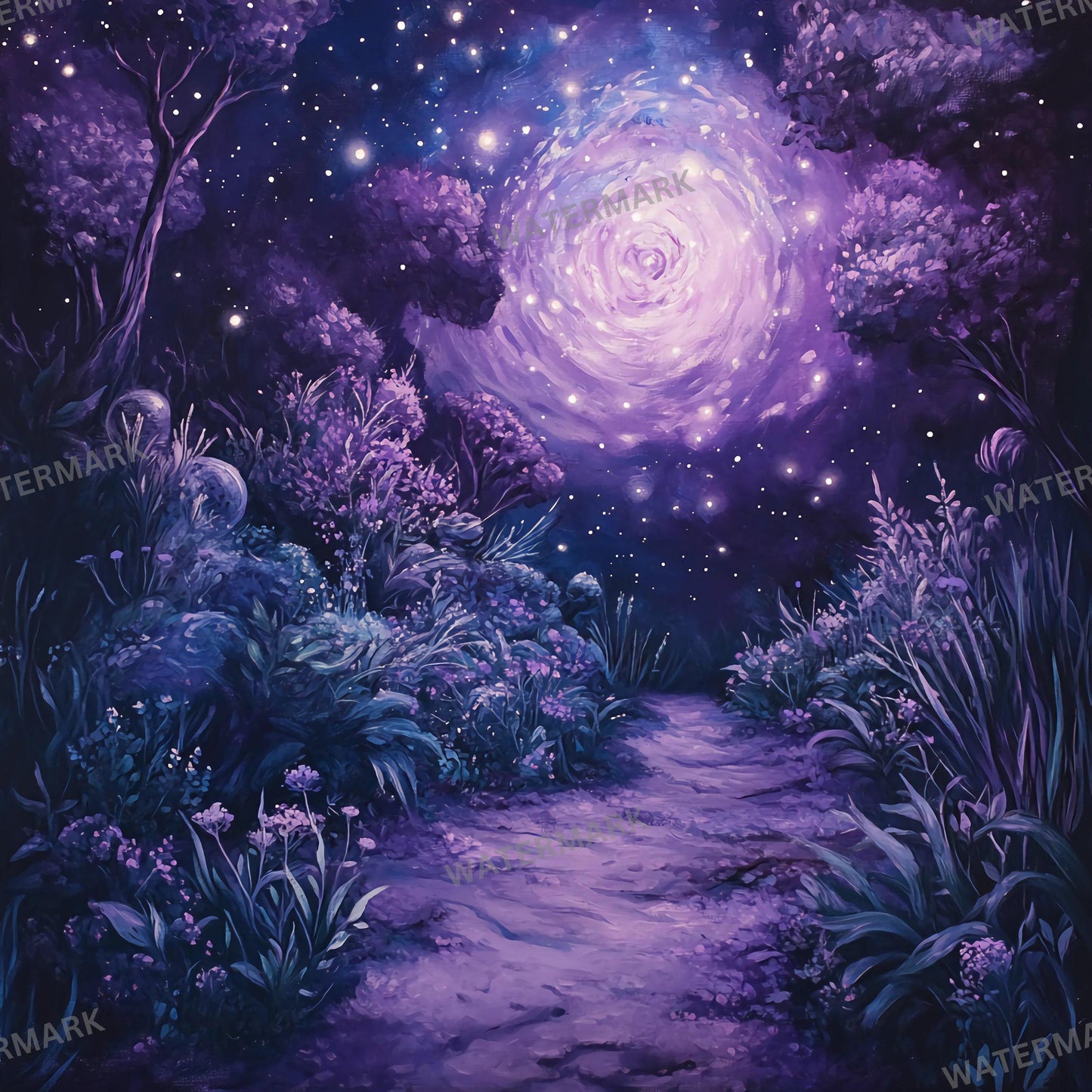 Celestial Flower Backdrops - Master Overlays for Photoshop Composites & Mystical Digital Art, Digital Download, Floral Background