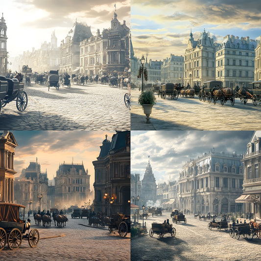 Victorian Street Scene Digital Backdrop, Old Town Photography Background, for Portrait Photoshoot, Historic Cityscape Digital Download
