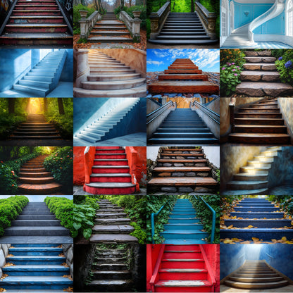 Staircase Digital Backdrop, Photography Background, Elegant Stairway Photo Prop, Fairytale Castle Staircase, Fantasy Photography Overlay