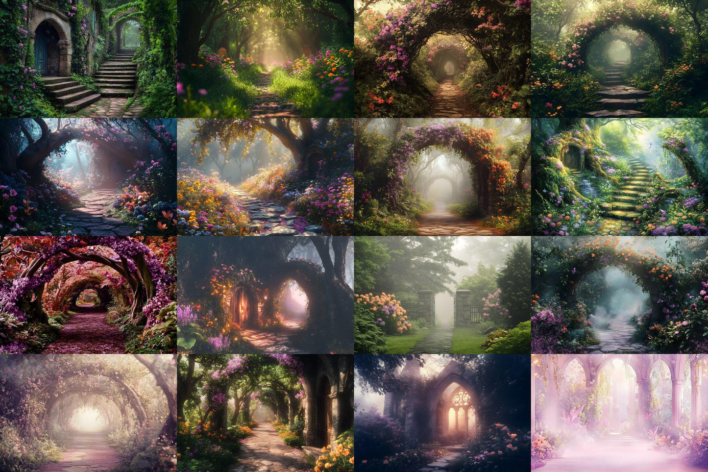 Fairy Woodland Backdrops ��������� Enchanted Paths and Arches - Wedding Backdrops, Maternity Backdrops, Fairytale Backgrounds