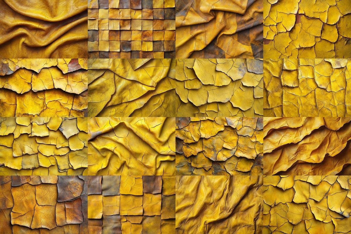 Weathered Yellow Leather Backdrops for Photoshop - 4Warm Textures 00x00px