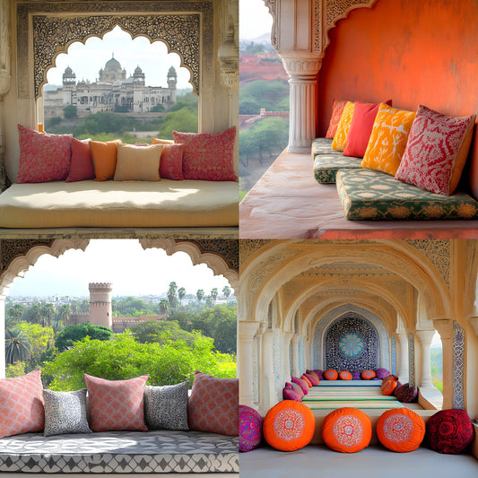 Sultan Palace Photography Backdrop, Royal Seating Area Digital Background, Photo Booth, Arabian Nights Theme, High-Resolution Images