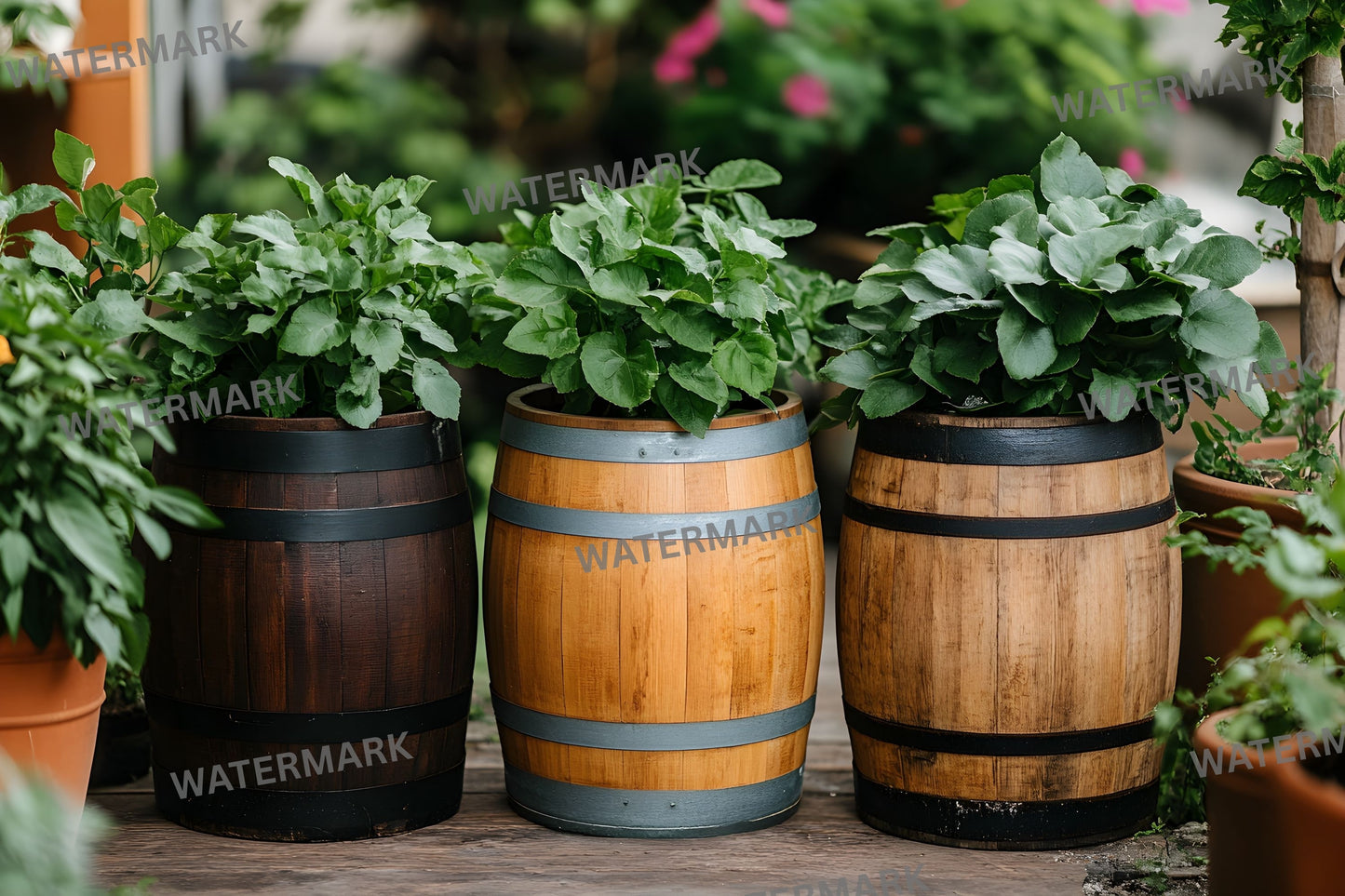 Whiskey Barrel Digital Photography Backdrop, Rustic Wood Background for Newborn, Portrait, and Product Photography - Ratio
