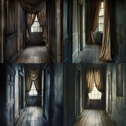 Wuthering Heights Hallway Digital Backdrop, Gothic Background, Square Photography Prop, Moody Portrait, Fairytale Scene, Instant Download