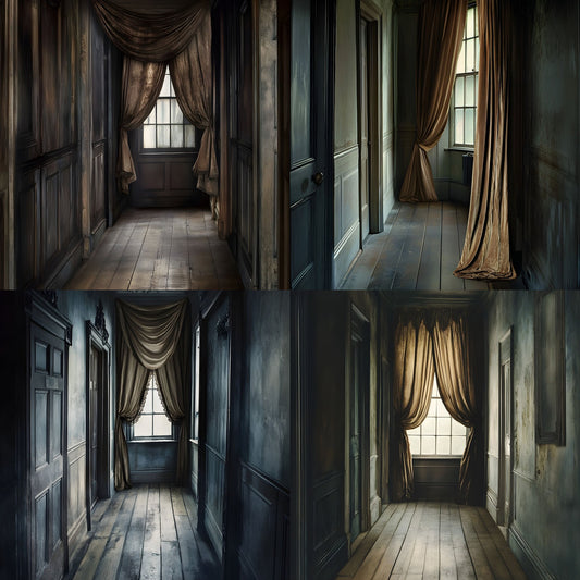 Wuthering Heights Hallway Digital Backdrop, Gothic Background, Square Photography Prop, Moody Portrait, Fairytale Scene, Instant Download