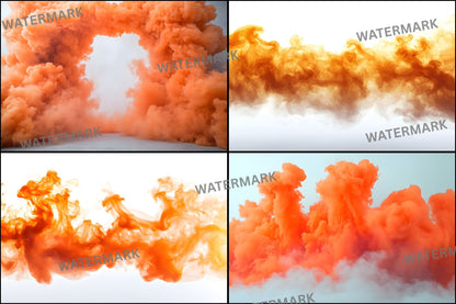 Orange Smoke Sports Photography Backdrop, Dynamic Athlete Background, Themed Digital Wallpaper, Action Photo Booth Prop, Images