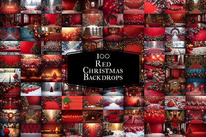 Christmas Backdrop, Digital Backdrop, Santa Christmas Backdrop For Kids Family, Festive Digital Download Christmas Background