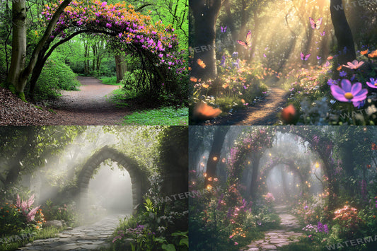 Fairy Woodland Backdrops ��������� Fantasy Floral Digital Scenery - Fairytale Visual Story Telling Backgrounds, Fantasy Wallpapers