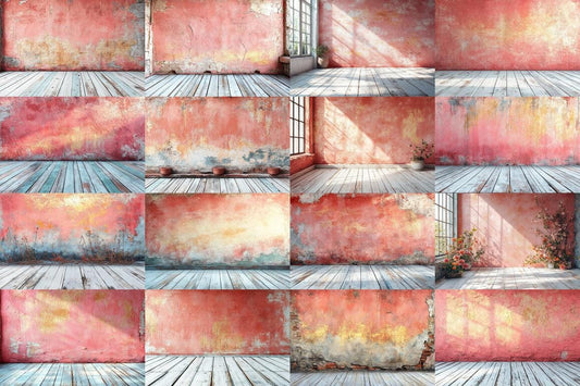 Rustic Pink Wall Backdrops for Photography  Digital Art  Textured PNGs 00x00px  Commercial Use Allowed