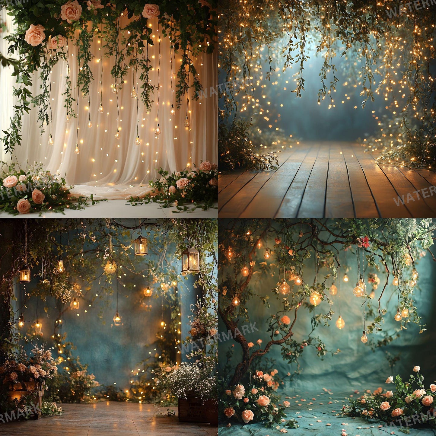 Twinkling Stars Fairy Photography Backdrop 96x96px - Ideal for Studio Portraits  Composites