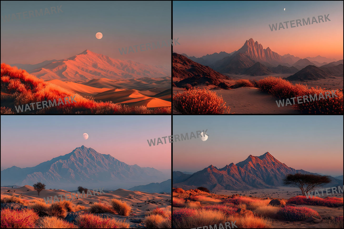 Tranquil Desert Sunset Digital Backdrop, Photography Background for Portraits, Photo Prop, Scenic Desert Scene, Printable Photography Overlay
