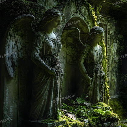 Forgotten Mausoleum Photography Backdrop  Digital Portrait Overlays for Stunning Composites 12 Designs 96x96px