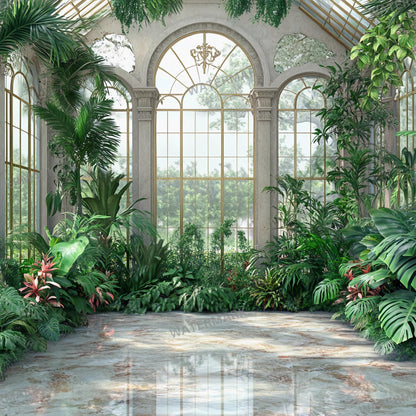Victorian Conservatory Backdrops | Vintage Greenhouse Backgrounds | Digital Download