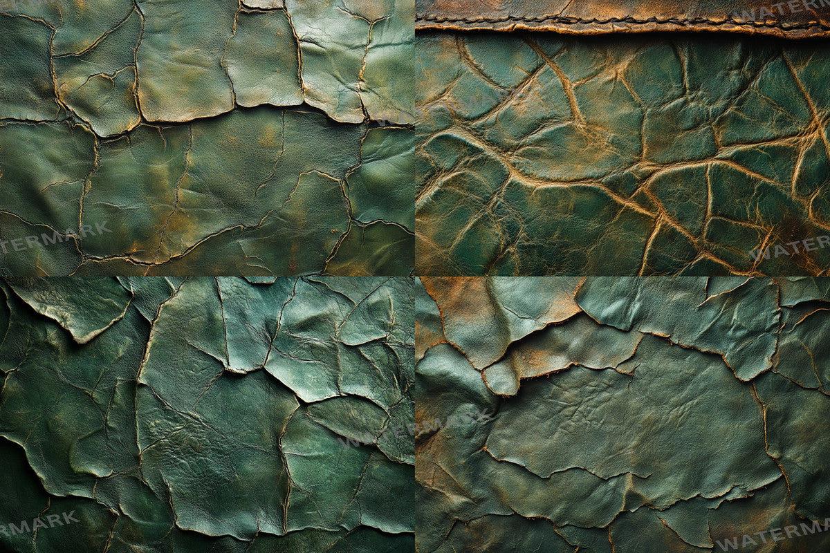 Green Weathered Leather Digital Photography Backdrops for Artists  Designers - Warm Inviting Aesthetic - 00x00px PNGs