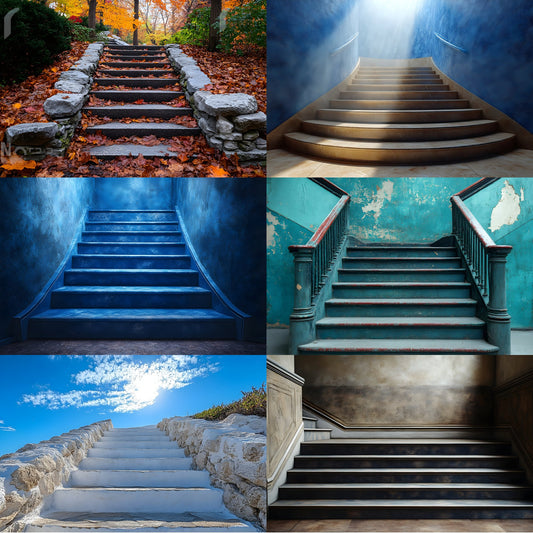 Staircase Photography Backdrop, Elegant Stairway Digital Background for Portrait Photography, Photo Prop, Wedding, and Fine Art Images