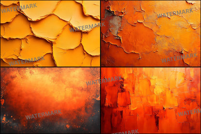 Orange Textured Ethereal Digital Backdrop, Fine Art Photography Background, Photography, Artistic Portrait, Dreamy Photo Overlays, JPEG